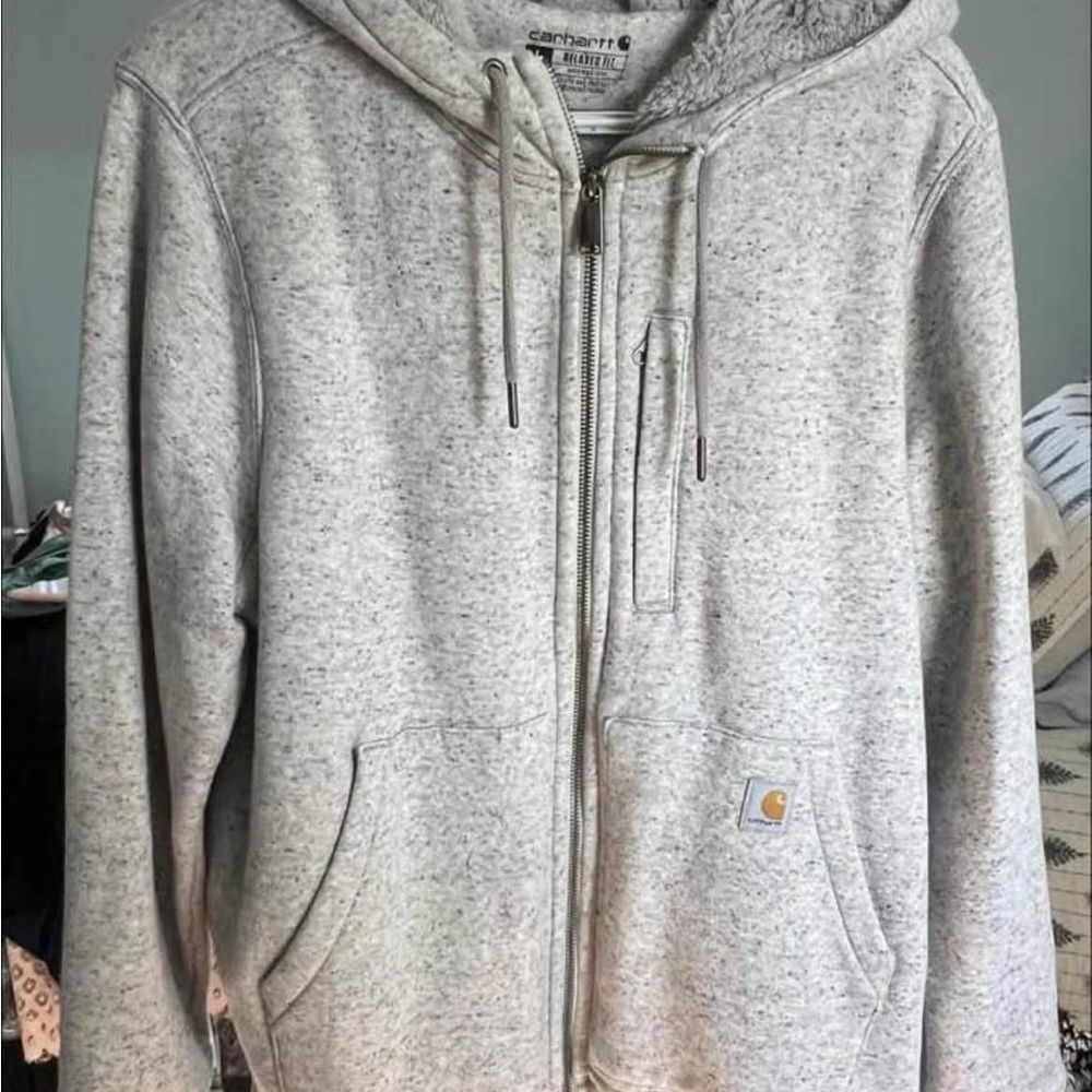 Carhartt Gray Zip-Up Hoodie